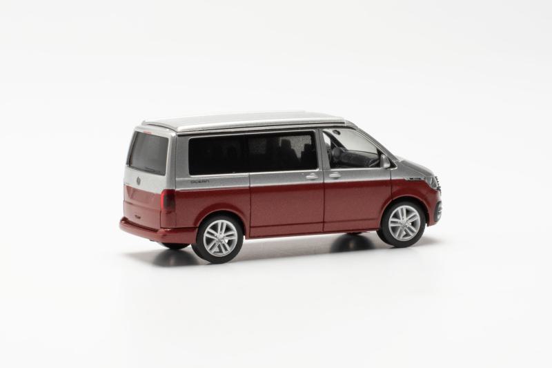 Herpa VW T6.1 California Ocean 2022 rot/silber