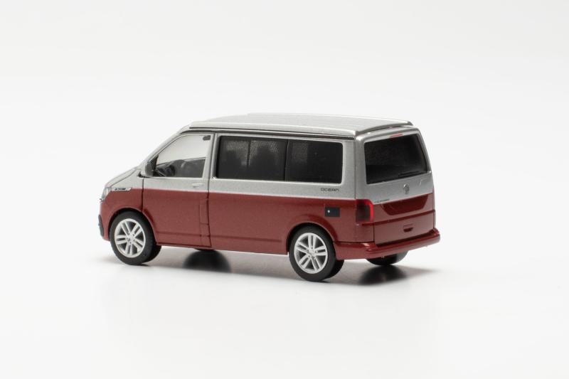 Herpa VW T6.1 California Ocean 2022 rot/silber